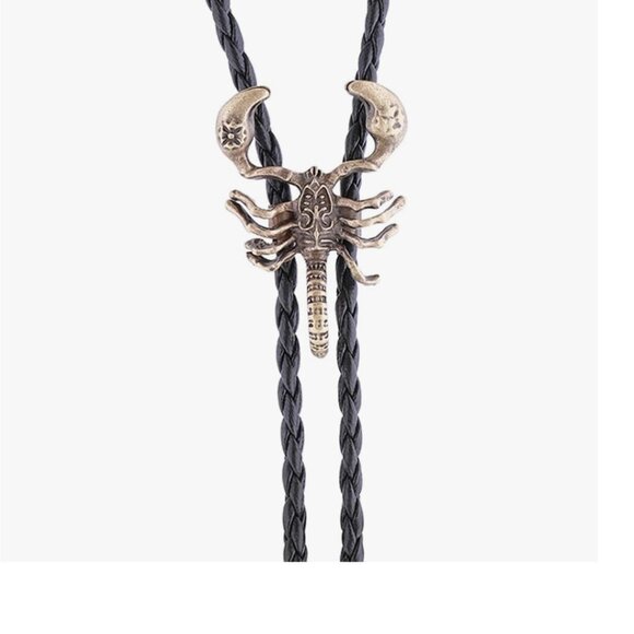 Gold Scorpion Bolo Tie - Picture 3 of 4